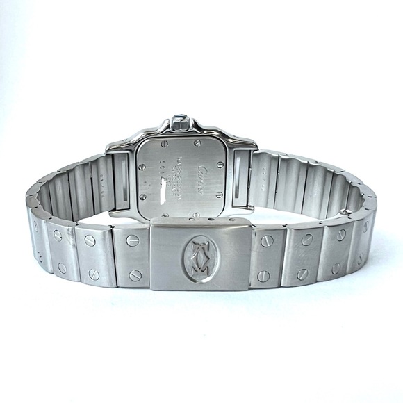 CARTIER Santos Galbee Quartz Steel 0.69TCW DIAMOND Watch - Picture 7 of 7